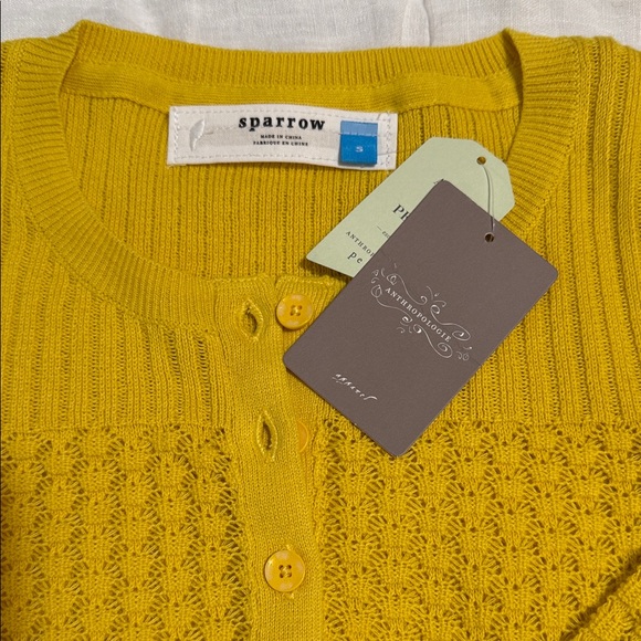 Sparrow Mustard Yellow Knit Cardigan - Picture 3 of 5
